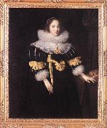 GHEERAERTS, Marcus the Younger Portrait of Lady Anne Ruhout df oil painting on canvas